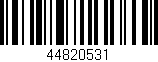 Código de barras (EAN, GTIN, SKU, ISBN): '44820531'