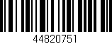 Código de barras (EAN, GTIN, SKU, ISBN): '44820751'