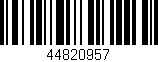 Código de barras (EAN, GTIN, SKU, ISBN): '44820957'