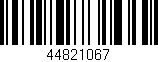 Código de barras (EAN, GTIN, SKU, ISBN): '44821067'