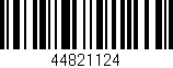 Código de barras (EAN, GTIN, SKU, ISBN): '44821124'