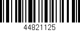 Código de barras (EAN, GTIN, SKU, ISBN): '44821125'