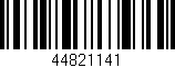 Código de barras (EAN, GTIN, SKU, ISBN): '44821141'