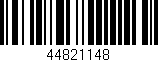 Código de barras (EAN, GTIN, SKU, ISBN): '44821148'
