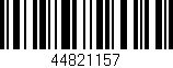 Código de barras (EAN, GTIN, SKU, ISBN): '44821157'