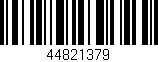 Código de barras (EAN, GTIN, SKU, ISBN): '44821379'