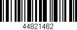 Código de barras (EAN, GTIN, SKU, ISBN): '44821462'