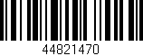 Código de barras (EAN, GTIN, SKU, ISBN): '44821470'