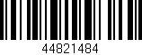 Código de barras (EAN, GTIN, SKU, ISBN): '44821484'
