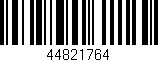 Código de barras (EAN, GTIN, SKU, ISBN): '44821764'
