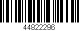 Código de barras (EAN, GTIN, SKU, ISBN): '44822296'