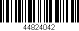 Código de barras (EAN, GTIN, SKU, ISBN): '44824042'