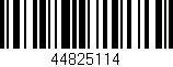 Código de barras (EAN, GTIN, SKU, ISBN): '44825114'