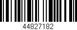 Código de barras (EAN, GTIN, SKU, ISBN): '44827182'