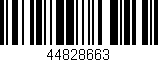 Código de barras (EAN, GTIN, SKU, ISBN): '44828663'