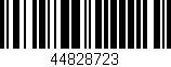 Código de barras (EAN, GTIN, SKU, ISBN): '44828723'