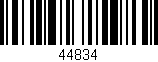 Código de barras (EAN, GTIN, SKU, ISBN): '44834'