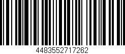 Código de barras (EAN, GTIN, SKU, ISBN): '4483552717262'