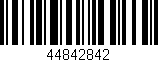Código de barras (EAN, GTIN, SKU, ISBN): '44842842'