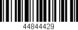 Código de barras (EAN, GTIN, SKU, ISBN): '44844429'