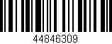 Código de barras (EAN, GTIN, SKU, ISBN): '44846309'