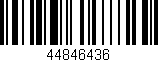 Código de barras (EAN, GTIN, SKU, ISBN): '44846436'