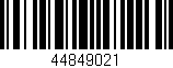 Código de barras (EAN, GTIN, SKU, ISBN): '44849021'