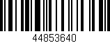 Código de barras (EAN, GTIN, SKU, ISBN): '44853640'