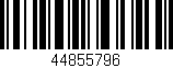 Código de barras (EAN, GTIN, SKU, ISBN): '44855796'