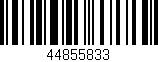 Código de barras (EAN, GTIN, SKU, ISBN): '44855833'