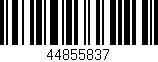 Código de barras (EAN, GTIN, SKU, ISBN): '44855837'