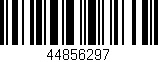 Código de barras (EAN, GTIN, SKU, ISBN): '44856297'