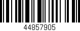 Código de barras (EAN, GTIN, SKU, ISBN): '44857905'