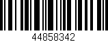 Código de barras (EAN, GTIN, SKU, ISBN): '44858342'