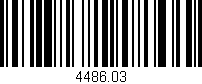 Código de barras (EAN, GTIN, SKU, ISBN): '4486.03'