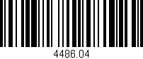 Código de barras (EAN, GTIN, SKU, ISBN): '4486.04'