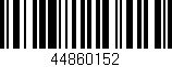 Código de barras (EAN, GTIN, SKU, ISBN): '44860152'