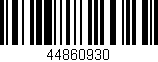 Código de barras (EAN, GTIN, SKU, ISBN): '44860930'