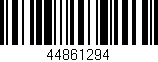 Código de barras (EAN, GTIN, SKU, ISBN): '44861294'