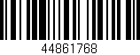 Código de barras (EAN, GTIN, SKU, ISBN): '44861768'