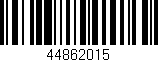 Código de barras (EAN, GTIN, SKU, ISBN): '44862015'