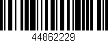 Código de barras (EAN, GTIN, SKU, ISBN): '44862229'