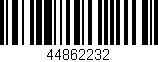 Código de barras (EAN, GTIN, SKU, ISBN): '44862232'