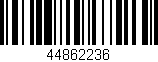 Código de barras (EAN, GTIN, SKU, ISBN): '44862236'