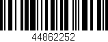 Código de barras (EAN, GTIN, SKU, ISBN): '44862252'