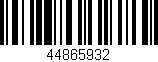 Código de barras (EAN, GTIN, SKU, ISBN): '44865932'