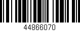 Código de barras (EAN, GTIN, SKU, ISBN): '44866070'