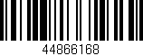 Código de barras (EAN, GTIN, SKU, ISBN): '44866168'