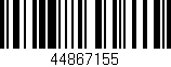 Código de barras (EAN, GTIN, SKU, ISBN): '44867155'