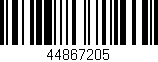 Código de barras (EAN, GTIN, SKU, ISBN): '44867205'
